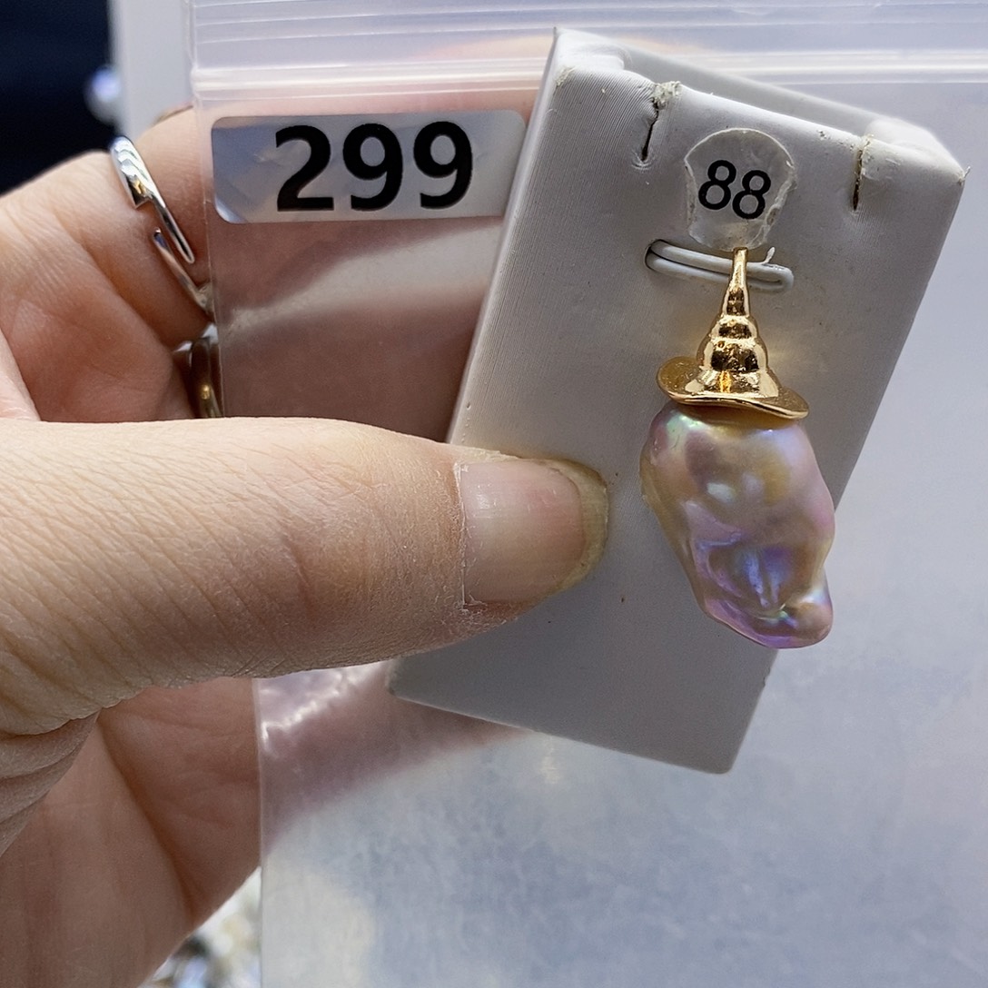 颈饰合金淡水珍珠