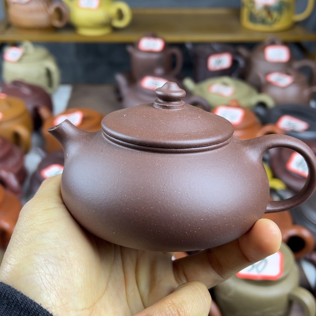 紫砂茶壶宜兴紫砂壶寒江