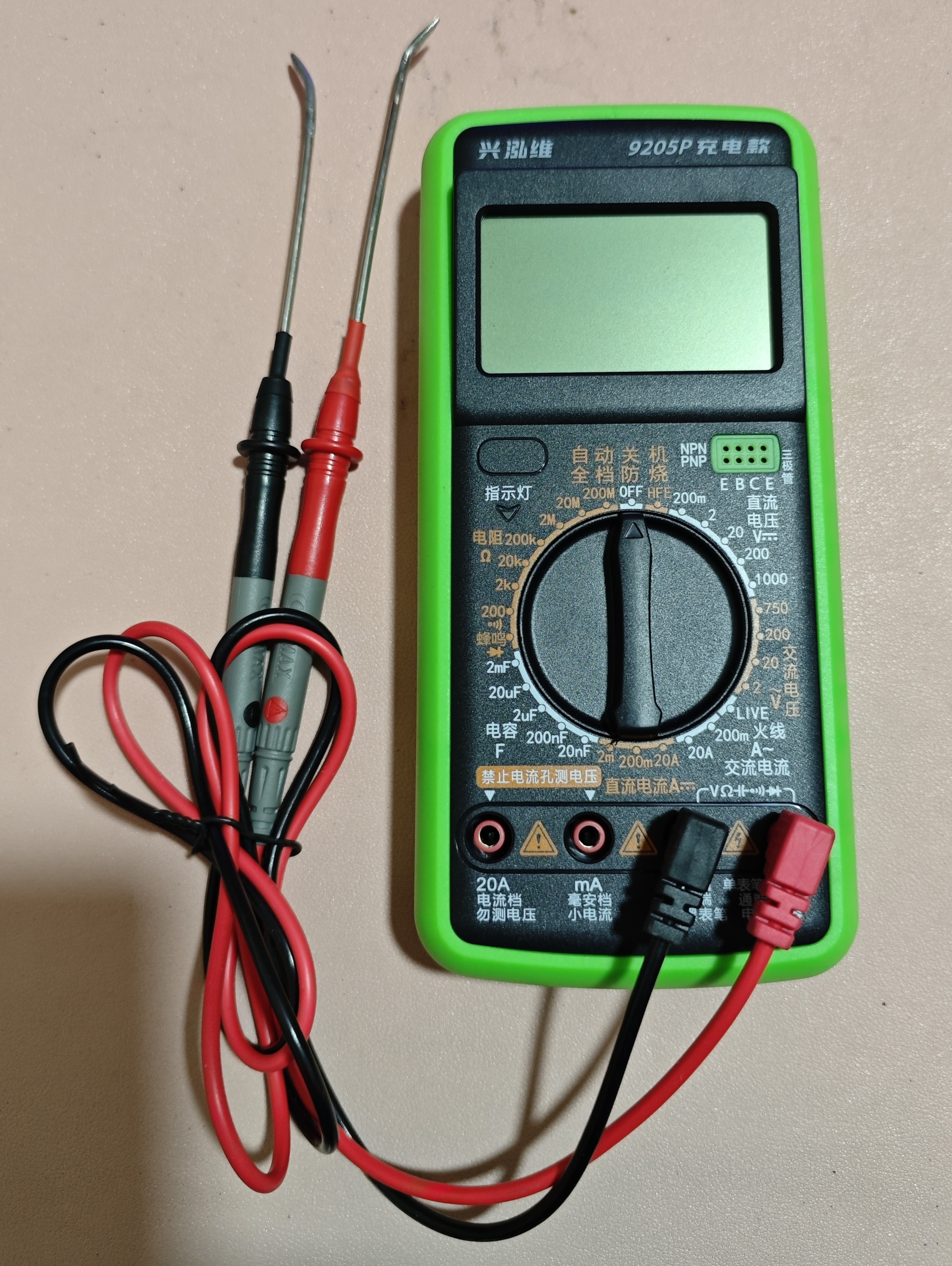单格测量电压探针万用表(充电款)