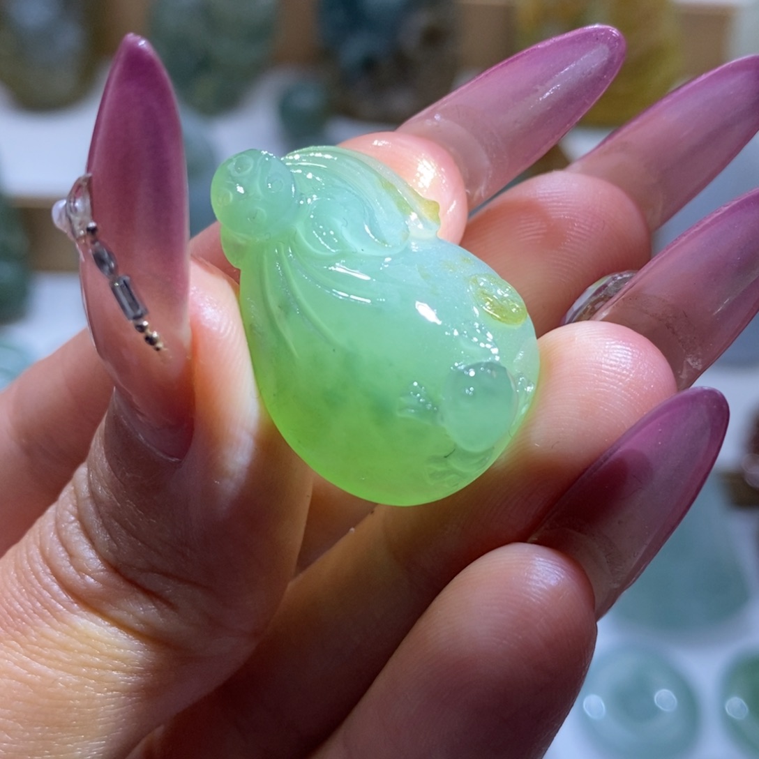 定制翡翠未镶嵌钱袋子