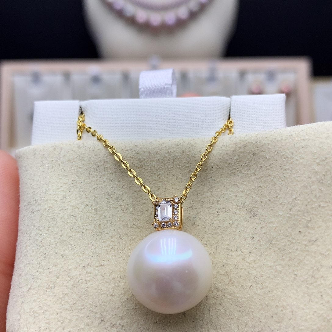 面***梦淡水珍珠颈饰银S925镶嵌