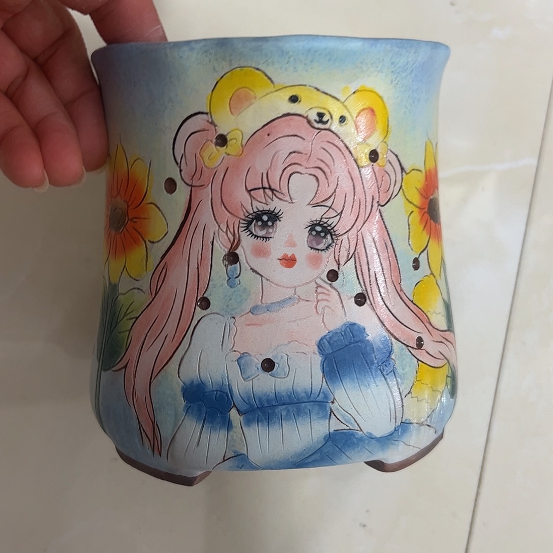 景德镇炫彩手绘kou10.5