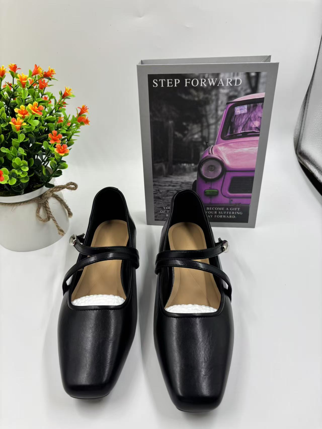 K8028 坡跟百搭韩版玛丽珍鞋单鞋夏季粗跟甜辣千金风