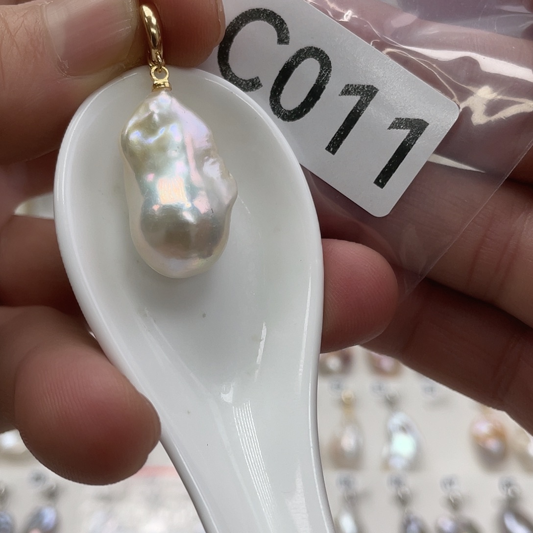 淡水珍珠颈饰银S925镶嵌如***懂