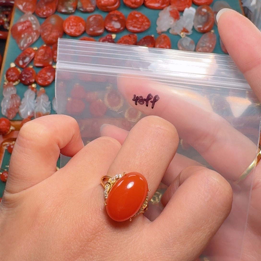 南红玛瑙南红玛瑙银S925镶嵌