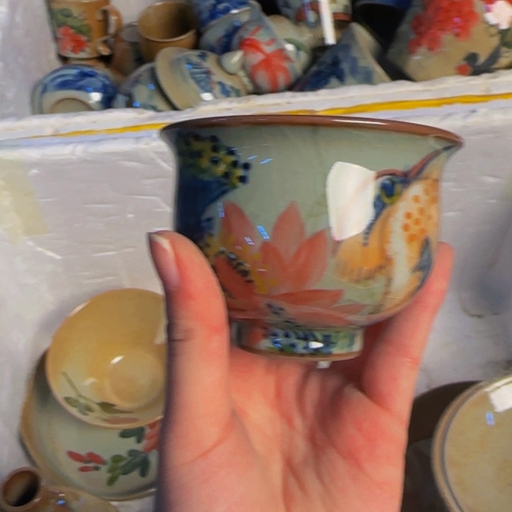 瓷片景德镇陶瓷手工手绘