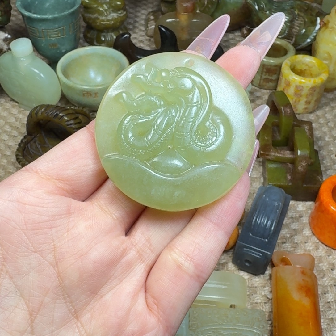 吊坠白玉菩提挂件