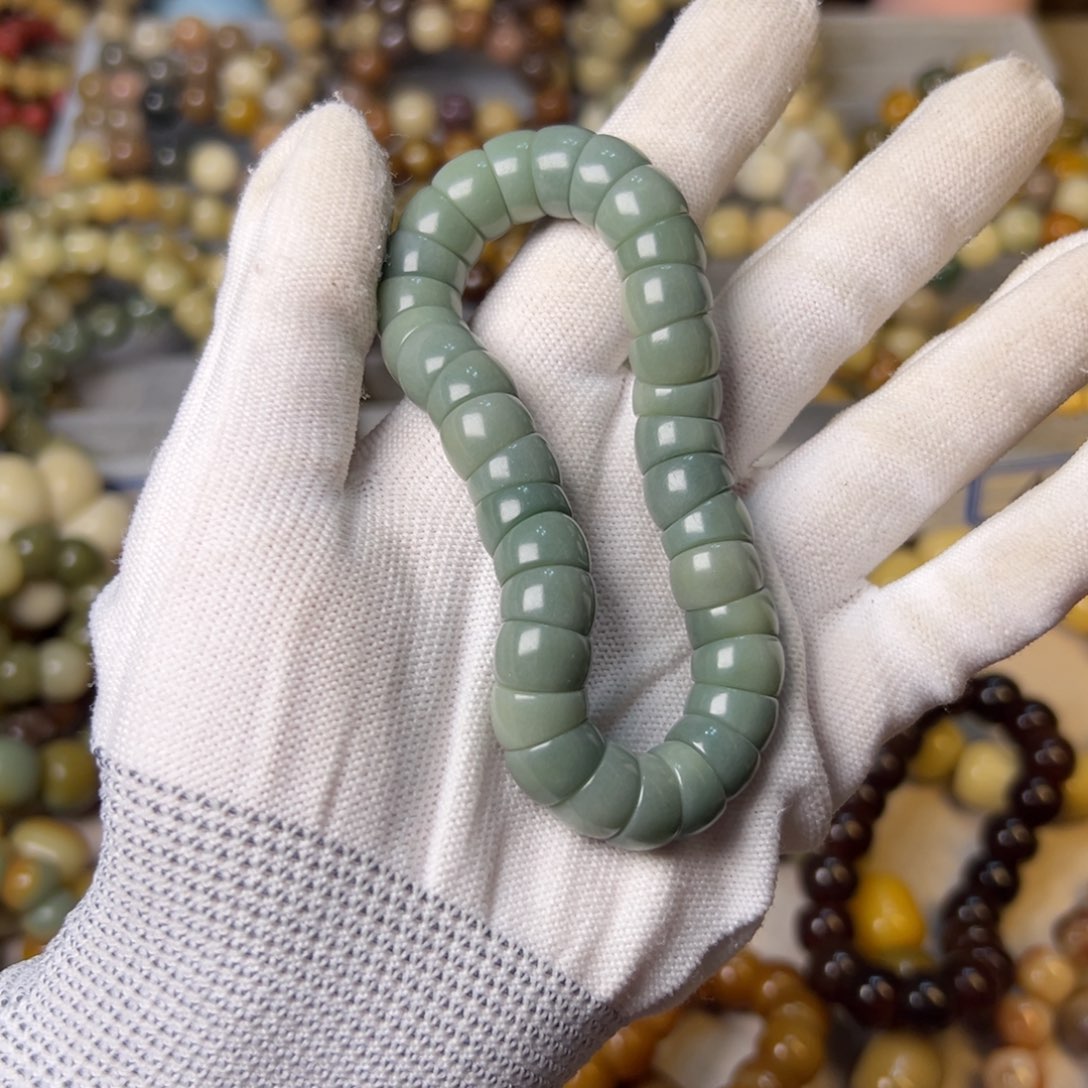 手串菩提根/象牙果阴皮绿猪大肠卡12