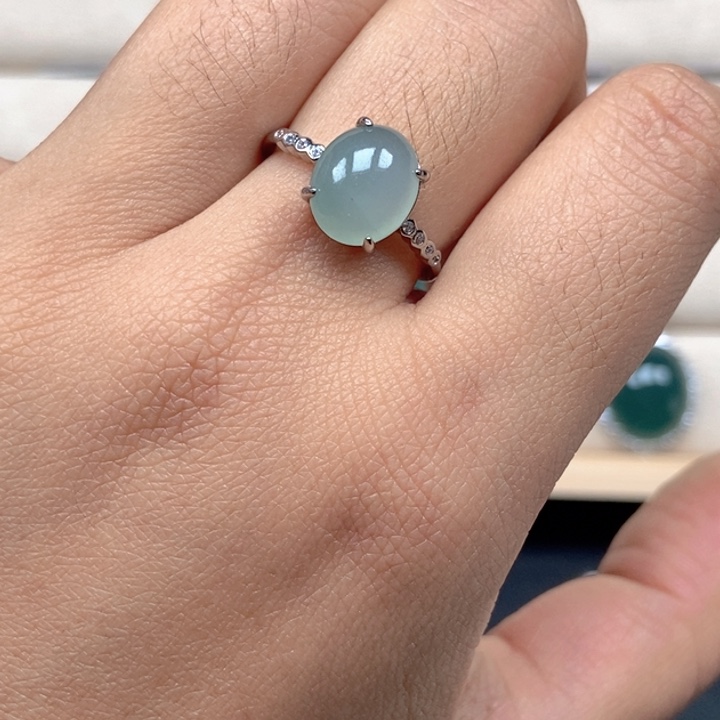 翡翠未镶嵌戒指戒指