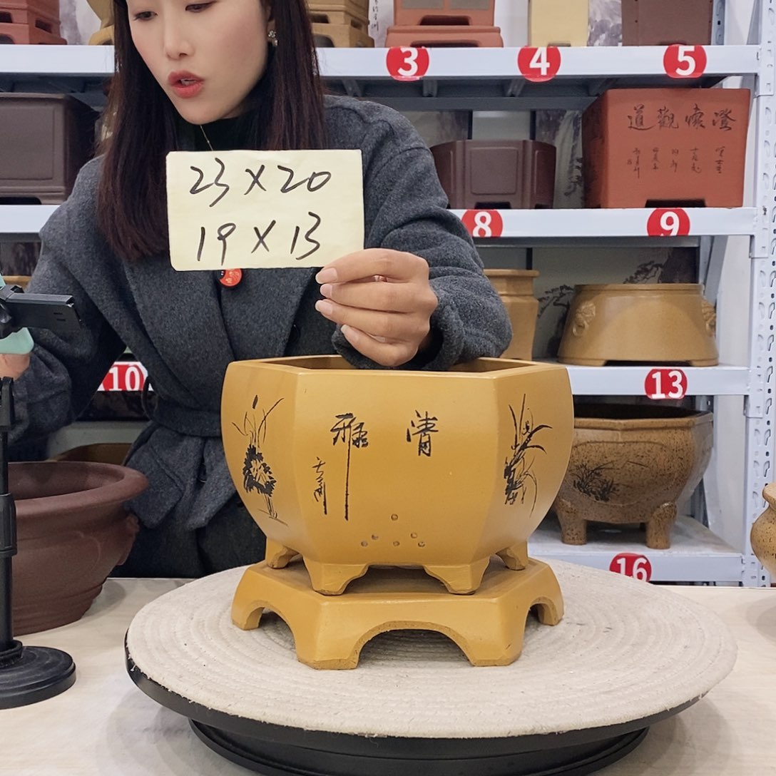 紫砂花盆紫砂花盆