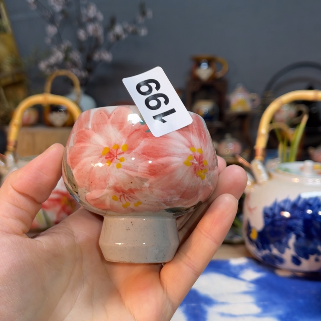 杯素浅陶瓷手工手绘