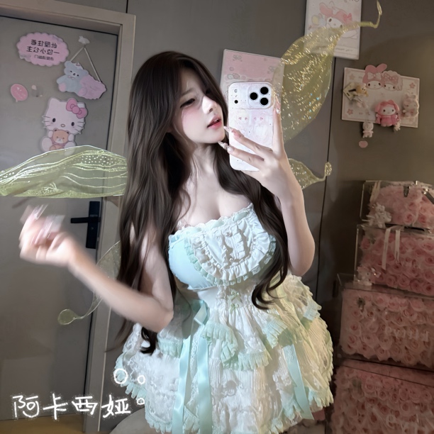 【元气喵】手作系列默认微瑕 阿卡西娅 纯欲小精灵套装（Q56）