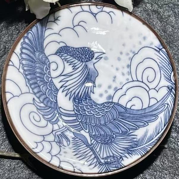 手工茶器 斗笠凤凰杯