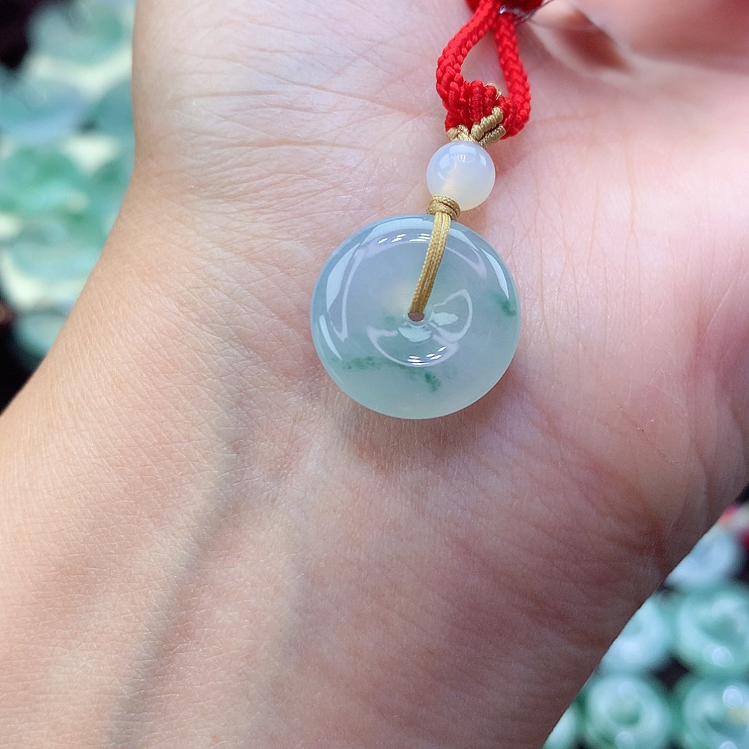 翡翠颈饰未镶嵌3尺寸15.7-4.8