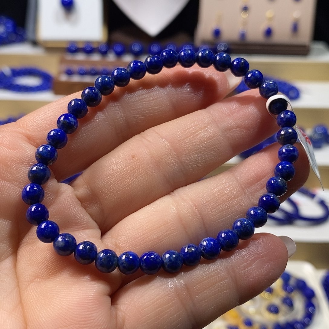 青金石未镶嵌手串5.3m