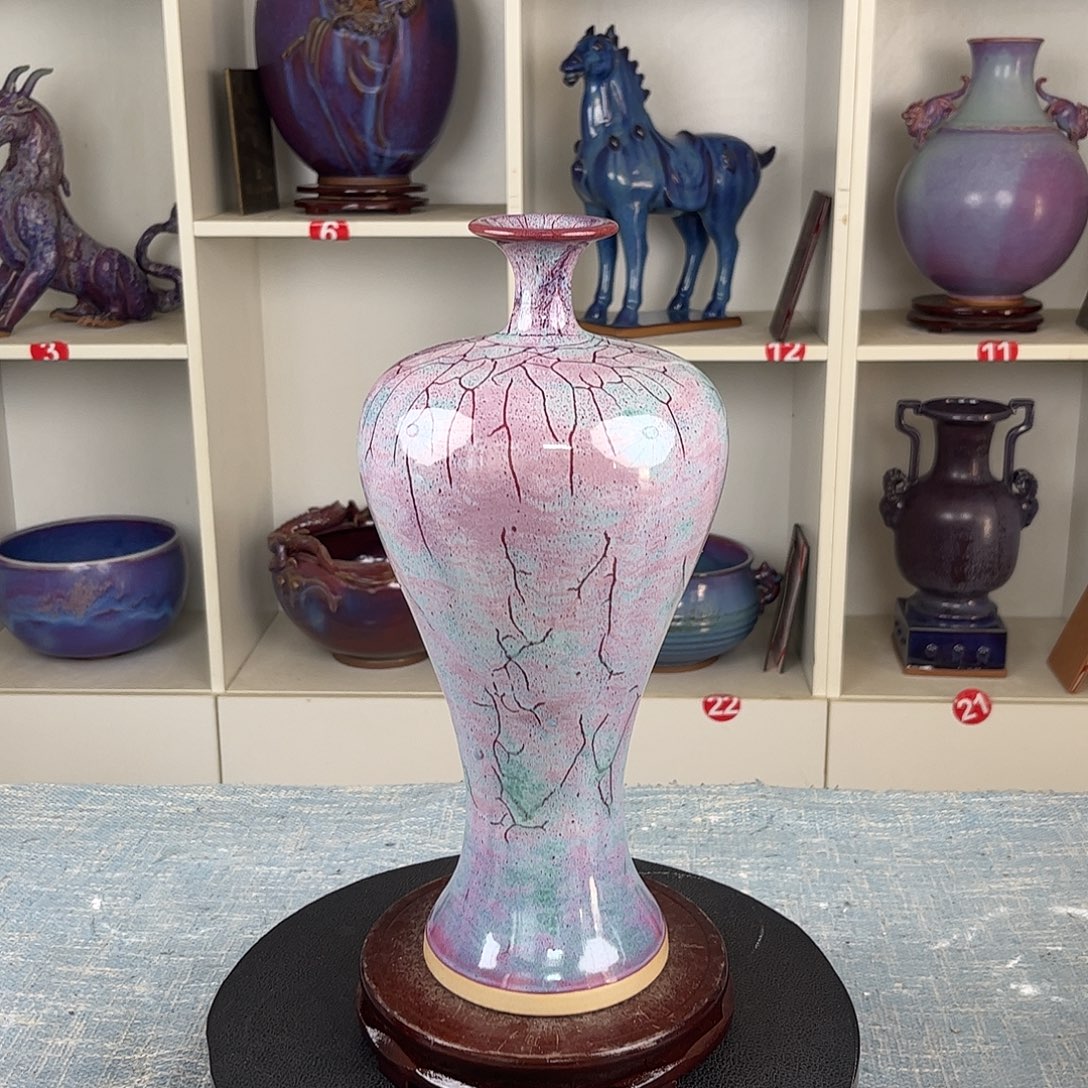 瓷片美人瓶丽人瓶无礼盒