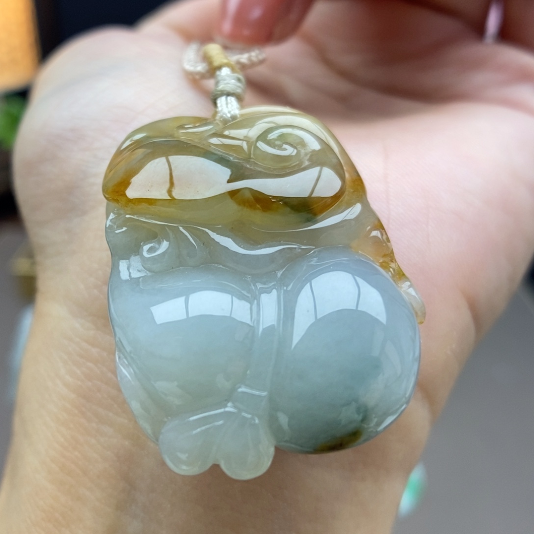 翡翠未镶嵌颈饰吊坠28