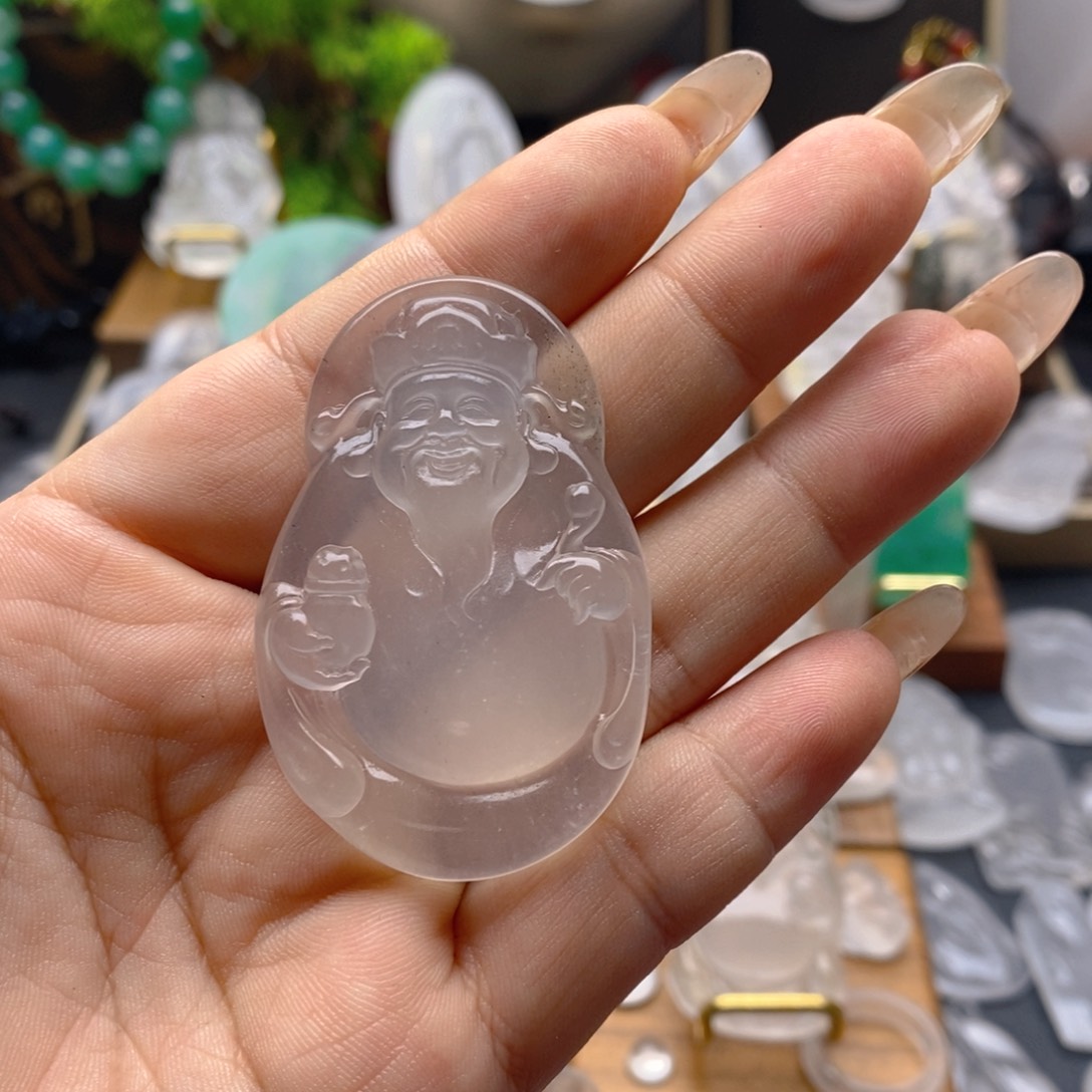 石英质玉颈饰未镶嵌眼***意