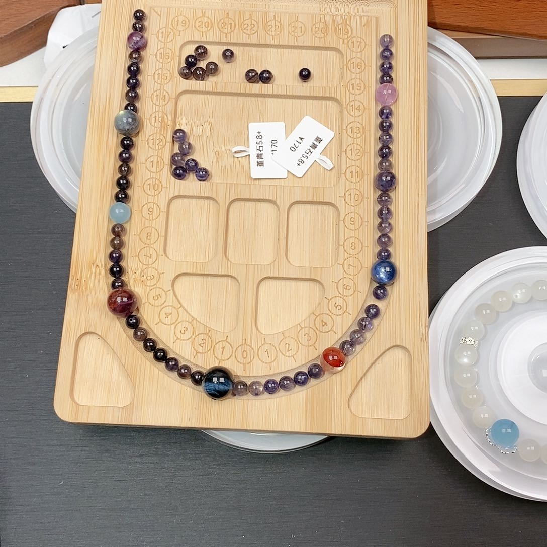 水晶手链未镶嵌苏*莞15.5整多留