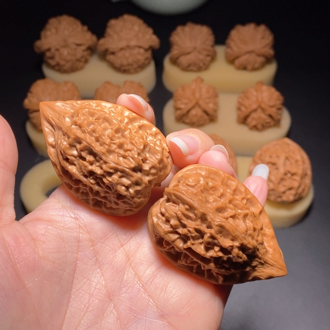 文玩核桃把件明*红缨枪 37左右 偏远地区不发货