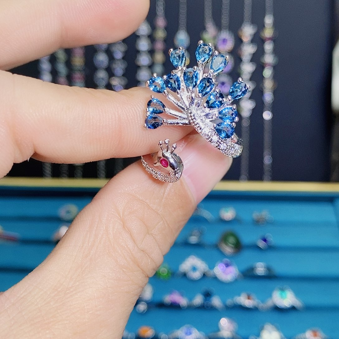 紫晶珠宝半成品银S925镶嵌