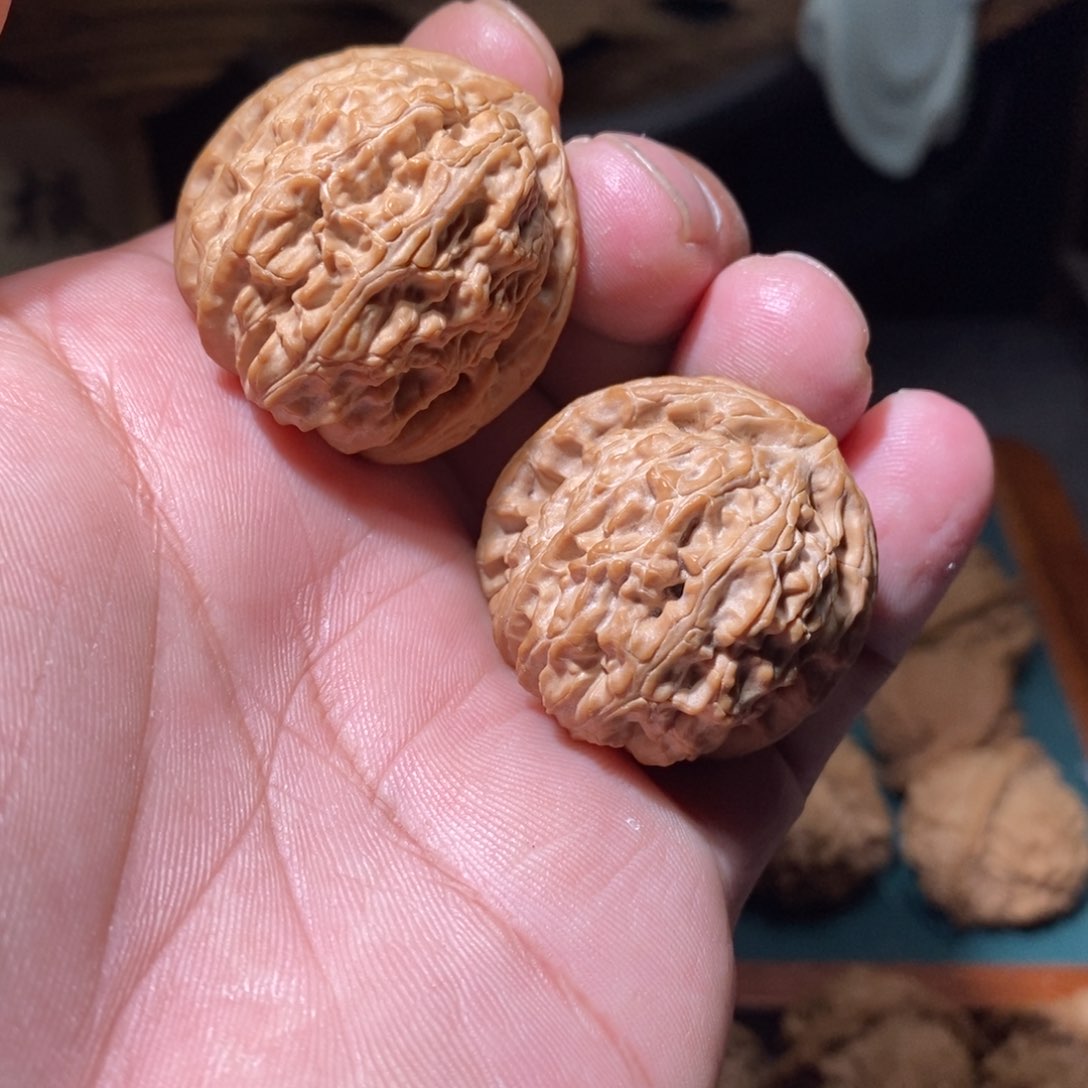 文玩核桃吊坠白狮子36