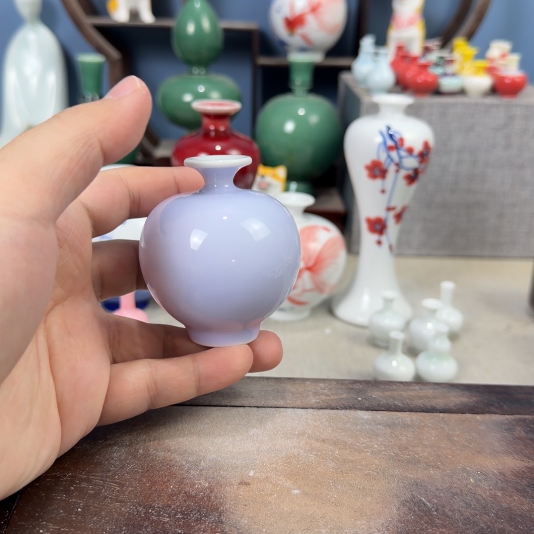 陶瓷手工小花器摆件