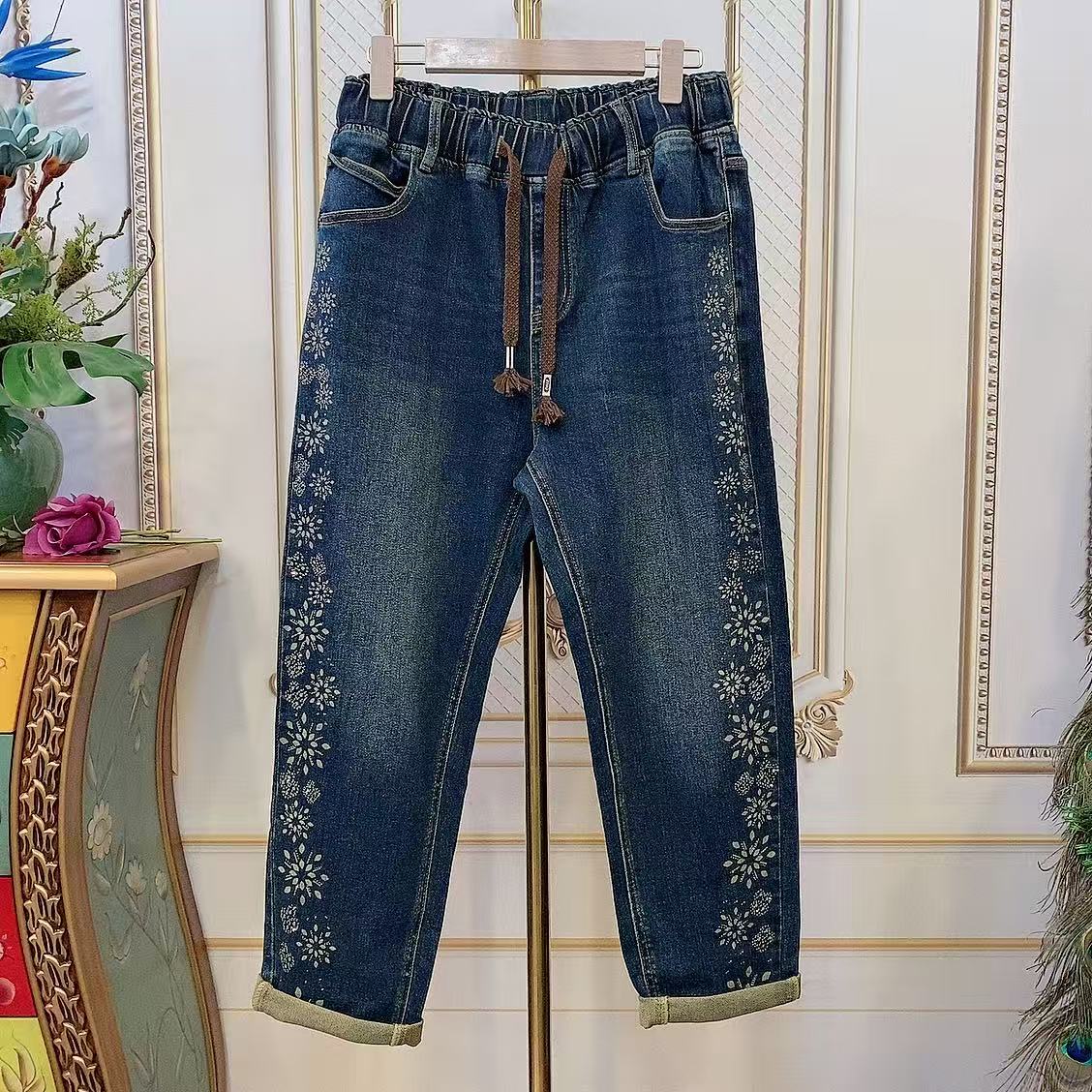 （裤长100）新款时尚牛仔裤73262