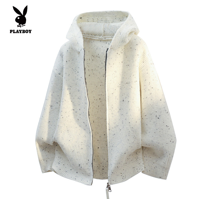 花花公子新款2025年秋季时尚立领男百搭韩版ins加厚慵懒风宽松连