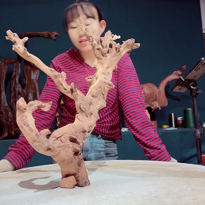 香榧木꧁***꧂929金丝红木羊蹄甲半成品