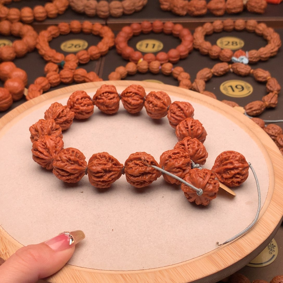 文玩核桃手串火焰龙脊