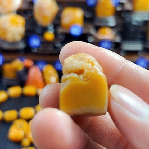 田黄石赤**渔田黄石印章