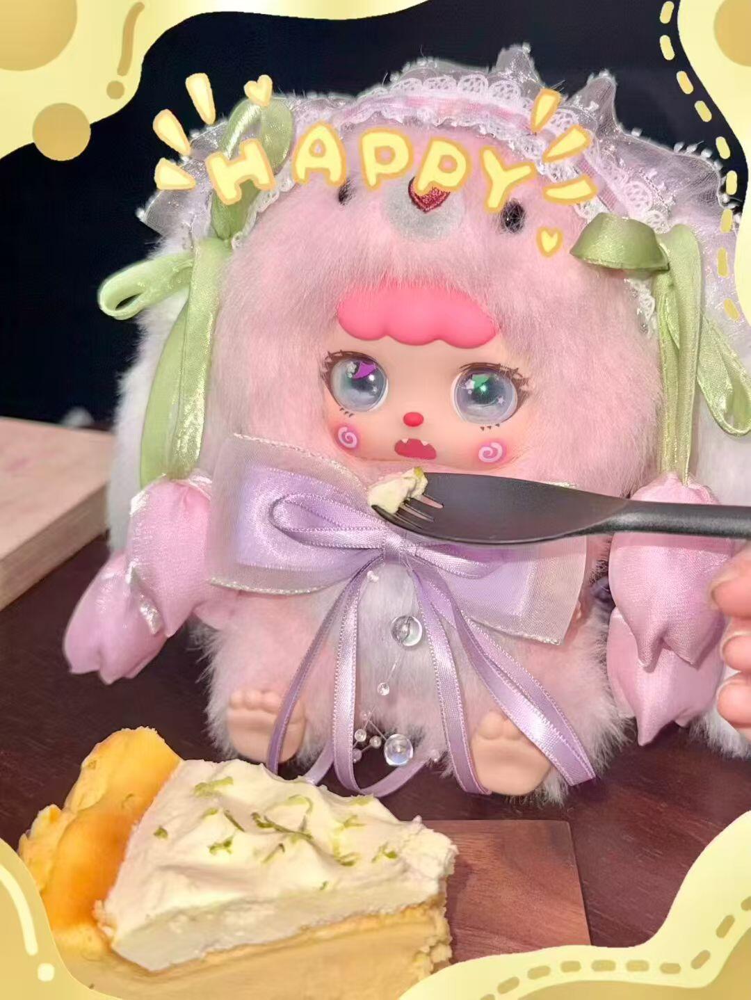 【拆盒】可比豆小小奶芙兔兔酱毛绒盲盒潮流玩具