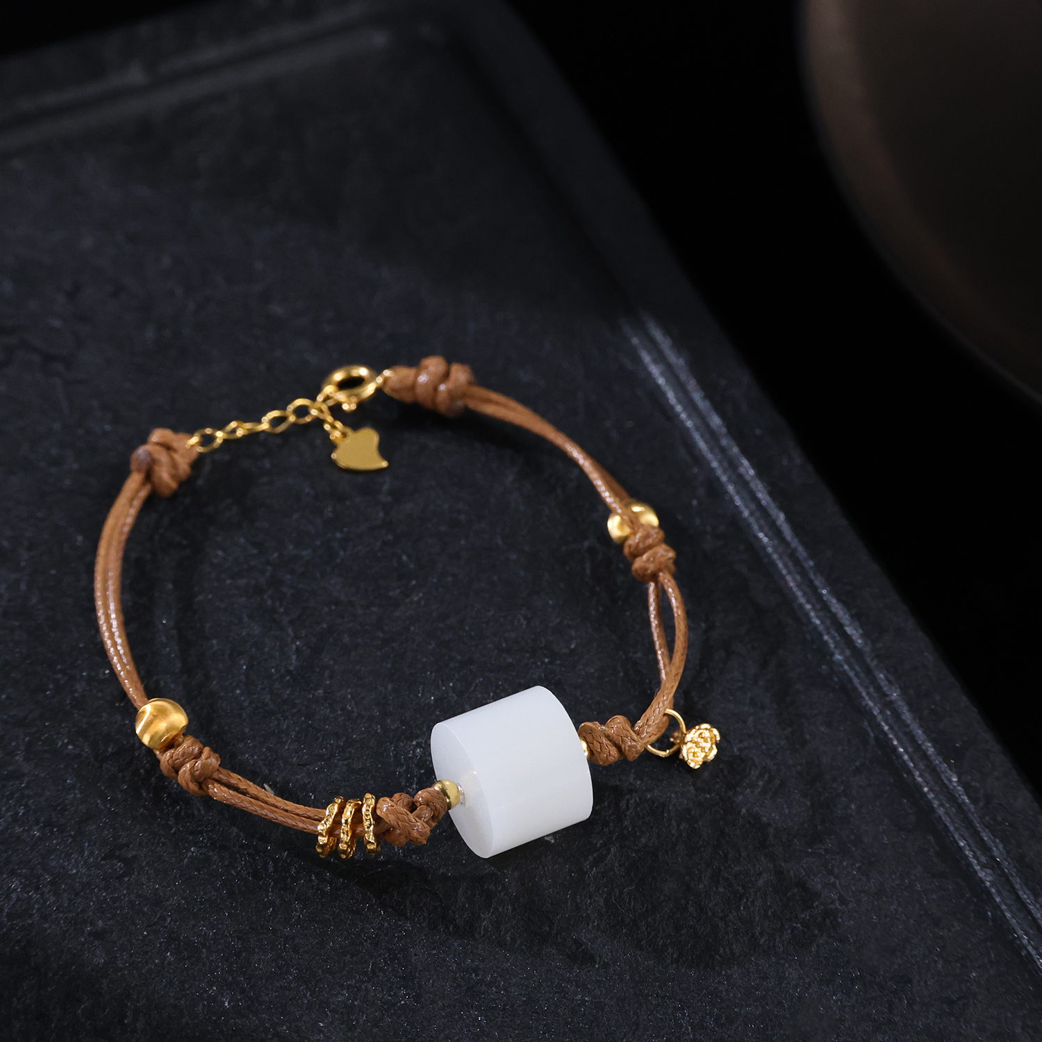 【思嘉】 ‌玉络・和田玉白玉羊脂玉路路通手链|多样性发一 HZ0027