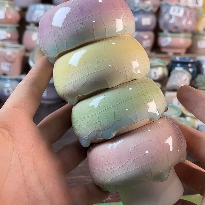 红陶量货/口高深浅搭配发4