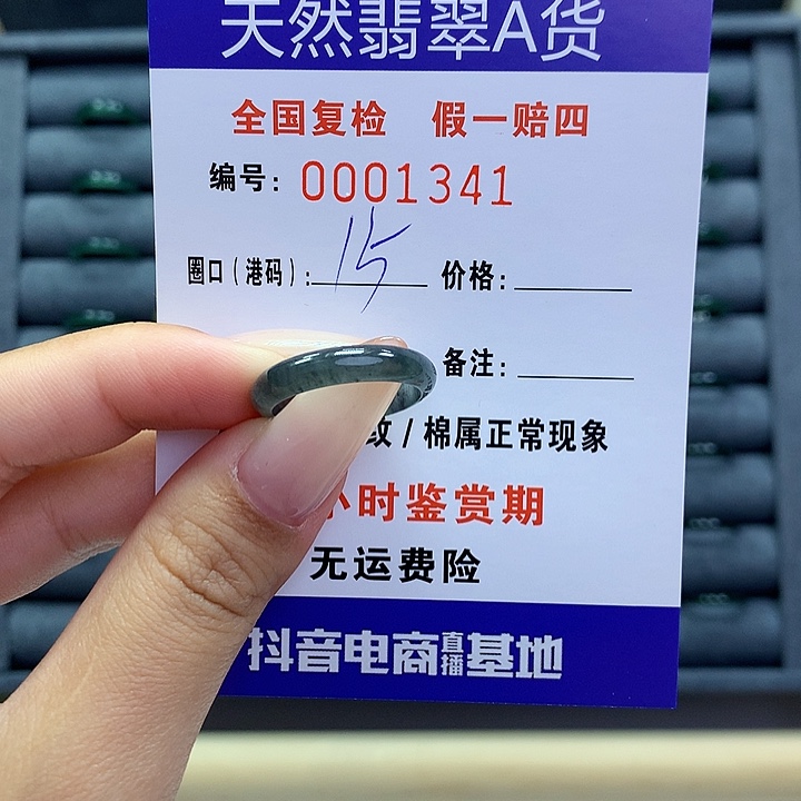 翡翠戒指未镶嵌     1341