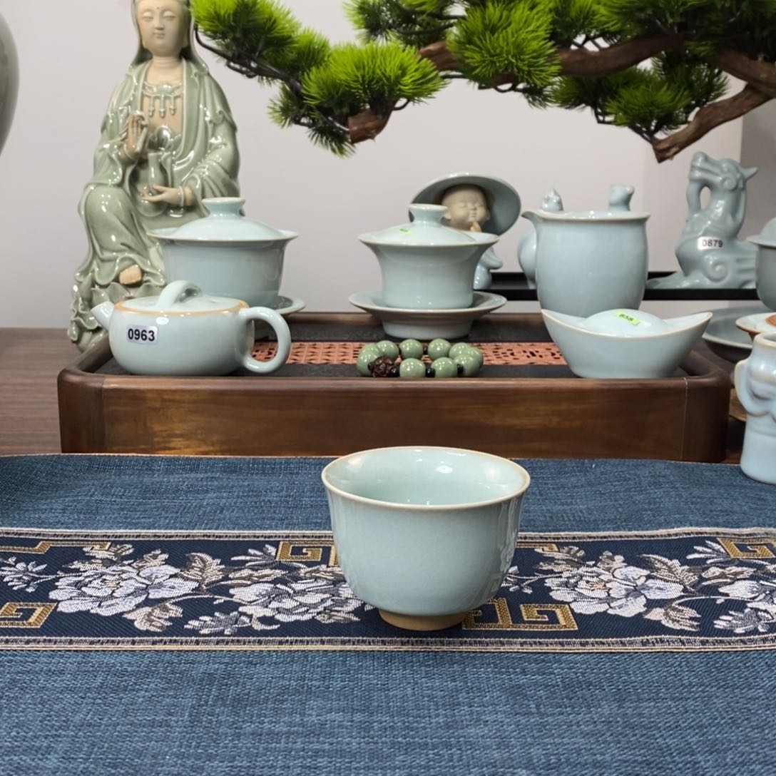 天青色马蹄压手杯全品