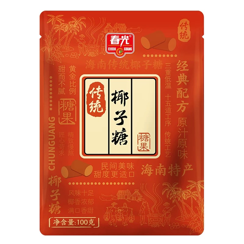 春光传统椰子糖100g*3袋