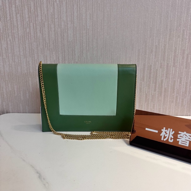 95新 Celine/思琳 一桃/思琳 frame拼色woc豆腐包