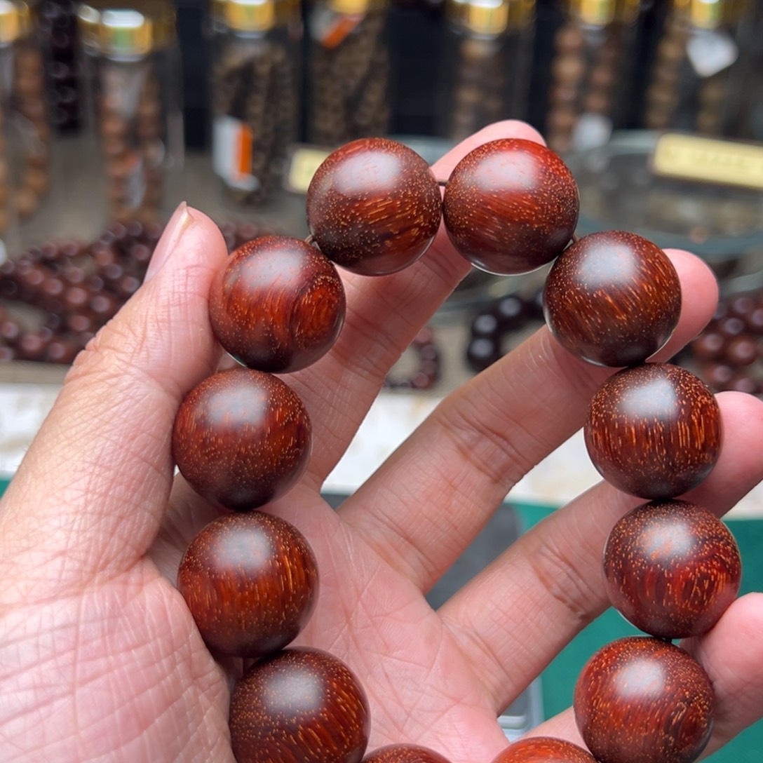 手串/手链檀香紫檀（小叶紫檀）2.0原汁原味全品全品牛毛纹