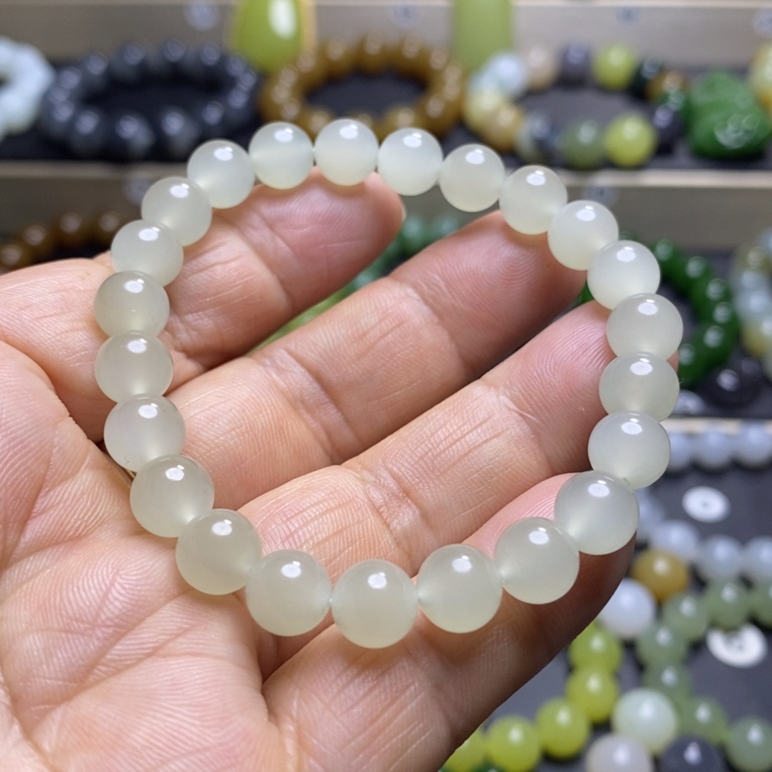 和田玉手串未镶嵌