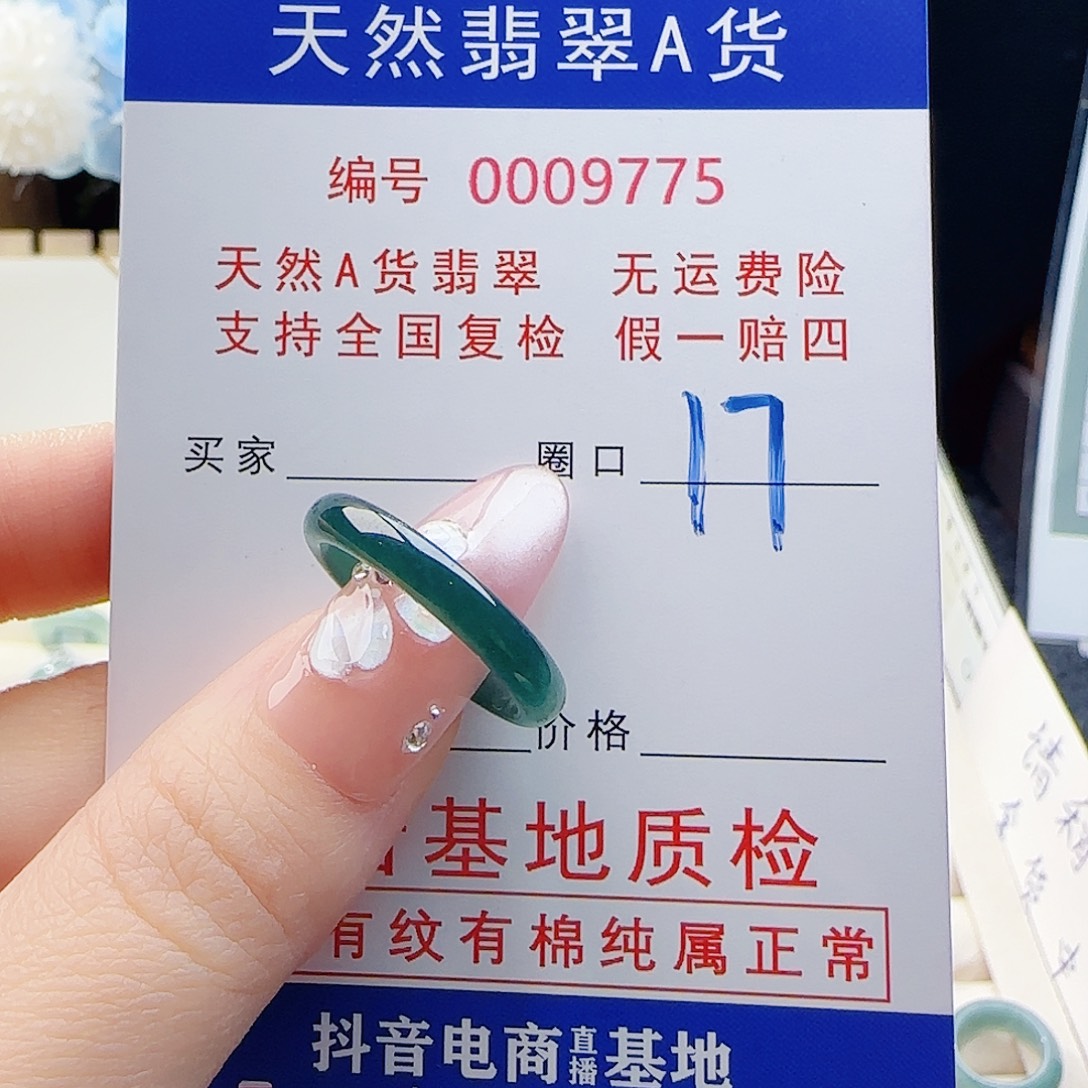 翡翠未镶嵌戒指戒指