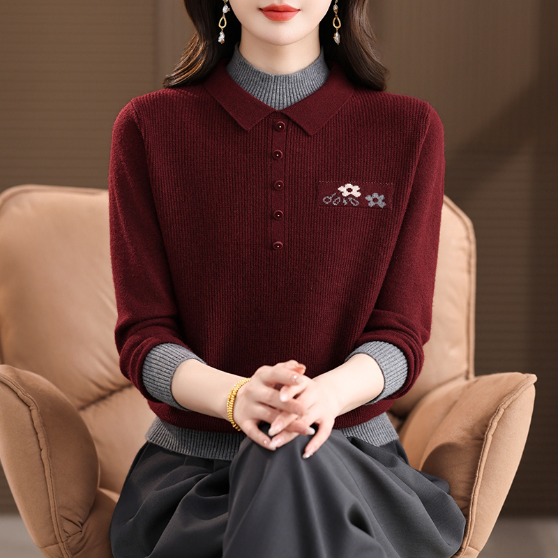 简约气质优雅短款套头针织衫女上衣冬装