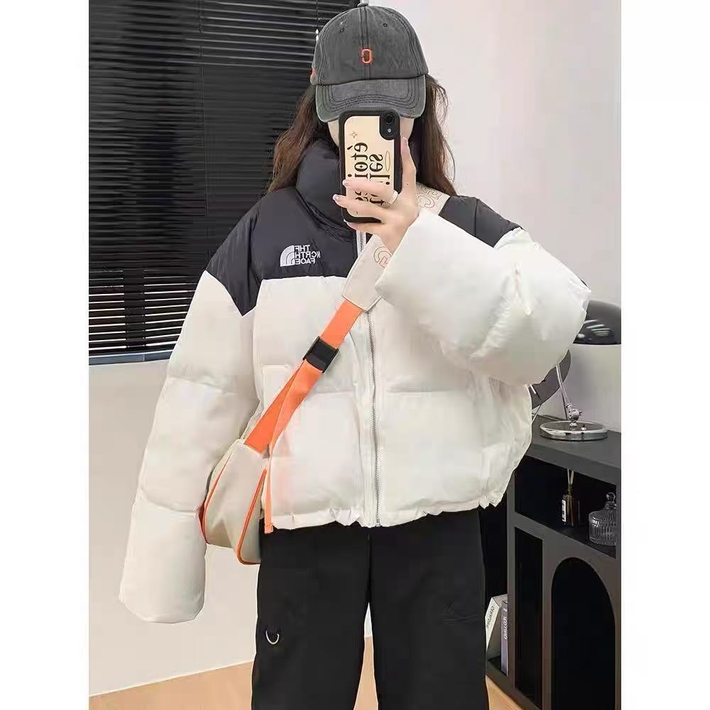 短款立领冬季时尚肯豆风羽绒服