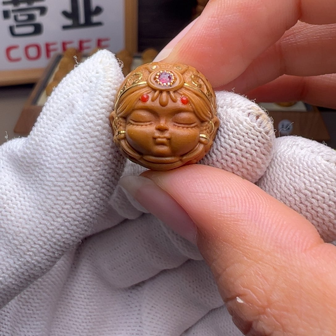 文玩核桃把件镶嵌款扎基拉姆18➕尺寸全品有正常封口线