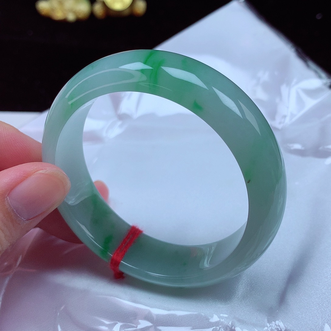 未镶嵌手镯翡翠55圈