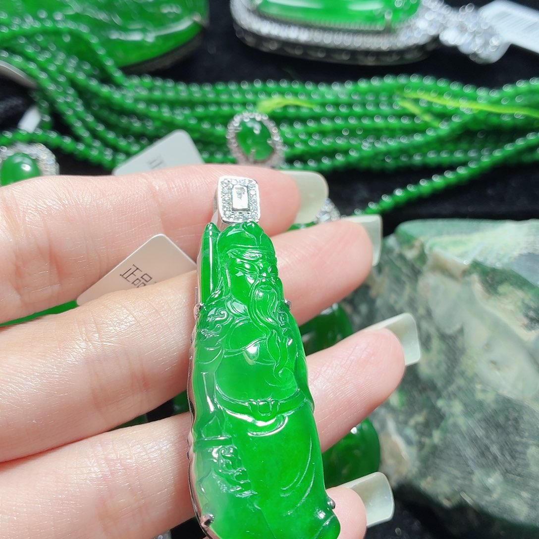 翡翠银S925镶嵌戒指