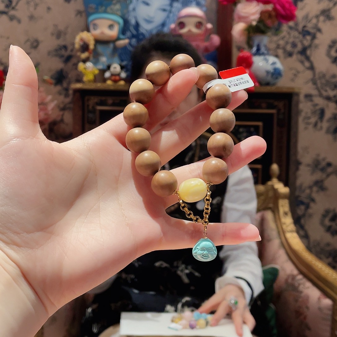 檀香木手串/手链竹*蜓手串