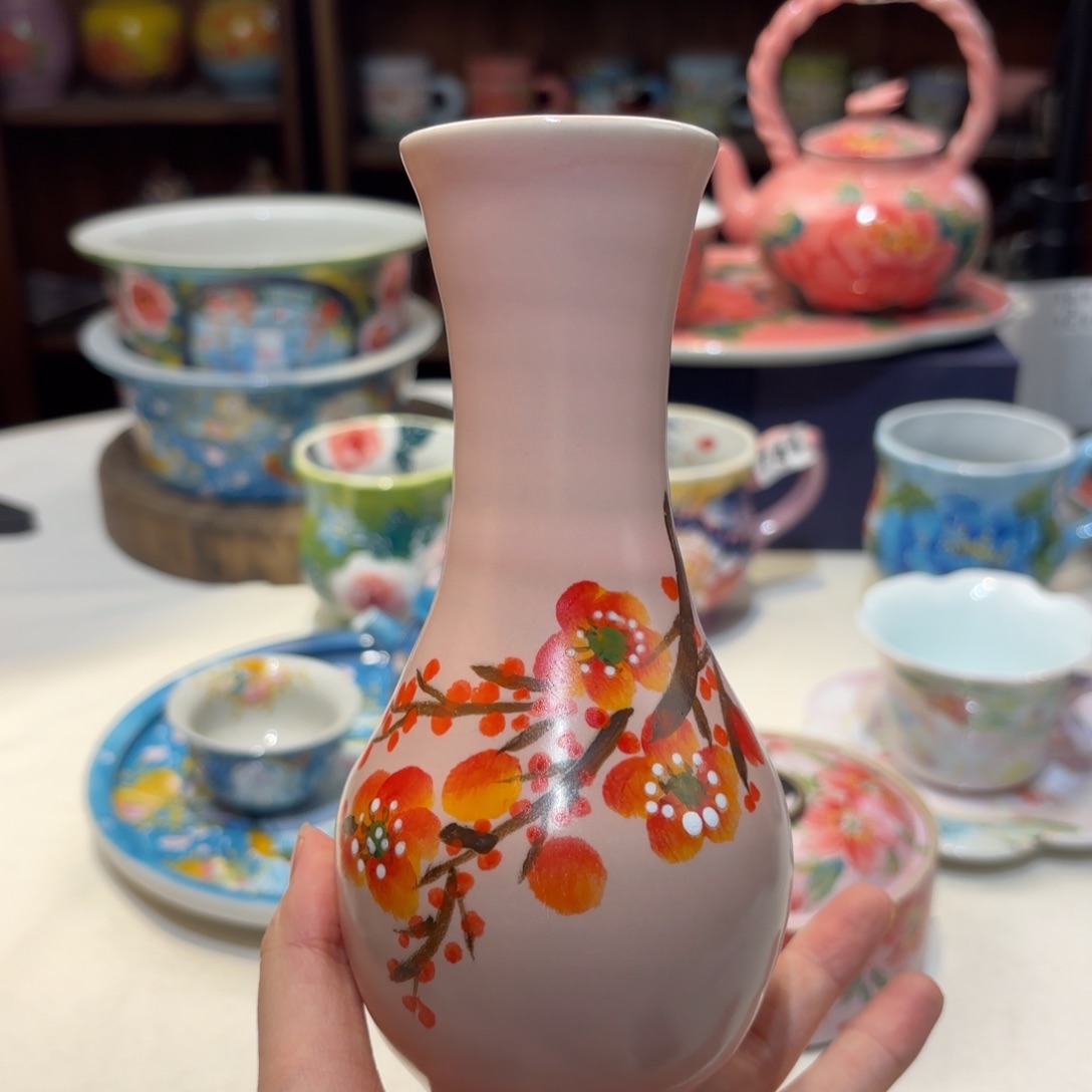 景德镇手绘高温釉下彩陶瓷茶具