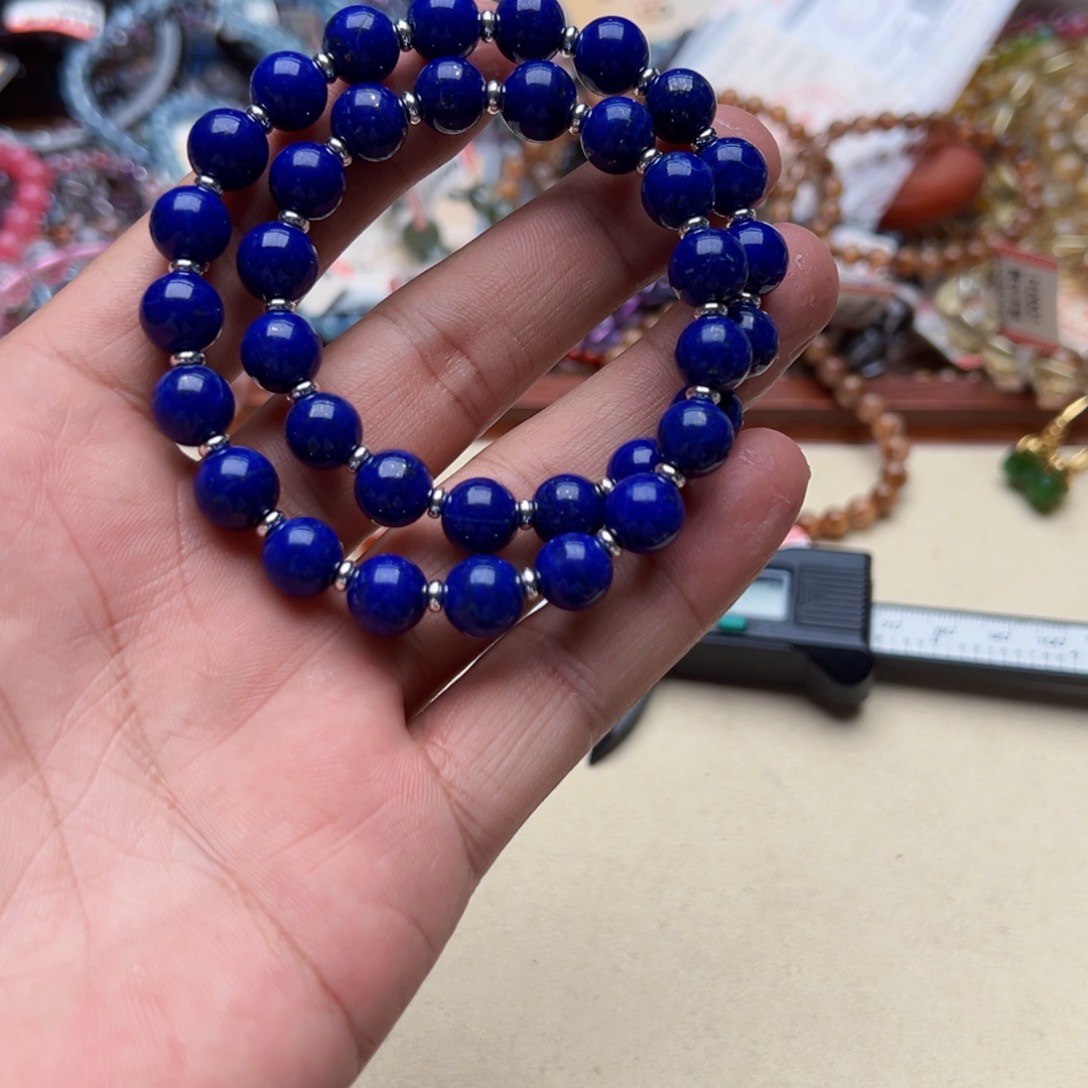 未镶嵌手链水晶青金双圈